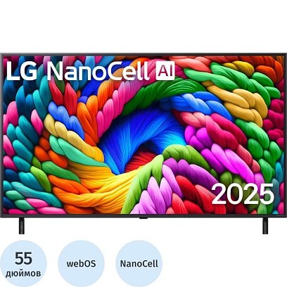 Телевизор LG 55NANO90A6B.ARUG