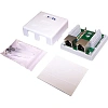 Розетка настенная TWT TWT-SM1-45/S-WH, 1 порт RJ-45 кат. 5е, STP, белая