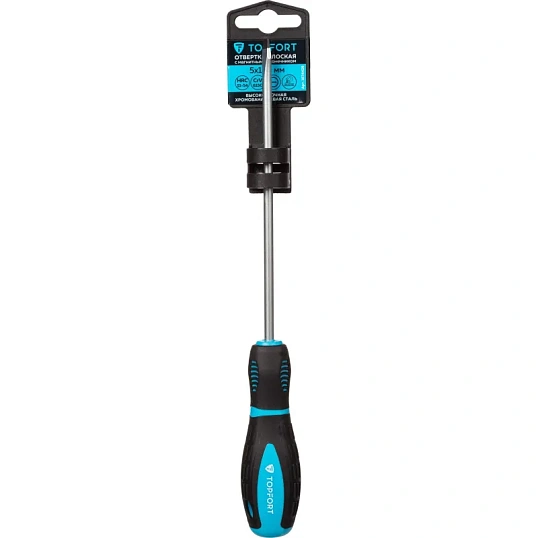 Отвертка шлицевая SL 5,5x150 TOPFORT (546008)