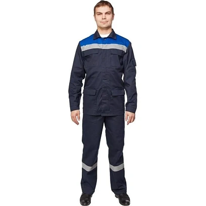 Костюм рабочий летний муж л05-КПК син/вас (р.44-46) 158-164 (Арсенал-СП)