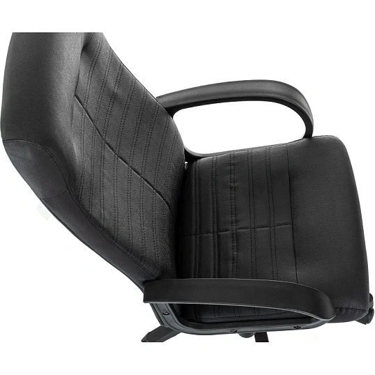 Кресло VB_EChair 659LT PU черный эко.кожа крестов. пластик