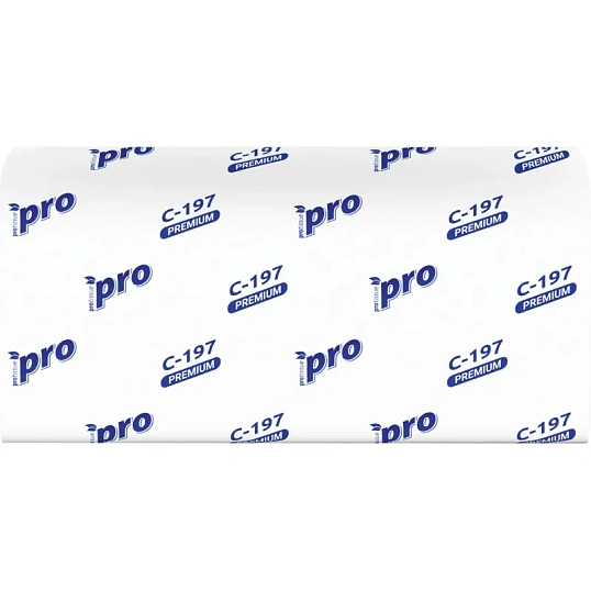 Полотенца бумажные д/держ.PRO 2сл 200л/пач 20пач/кор V-слож.C197