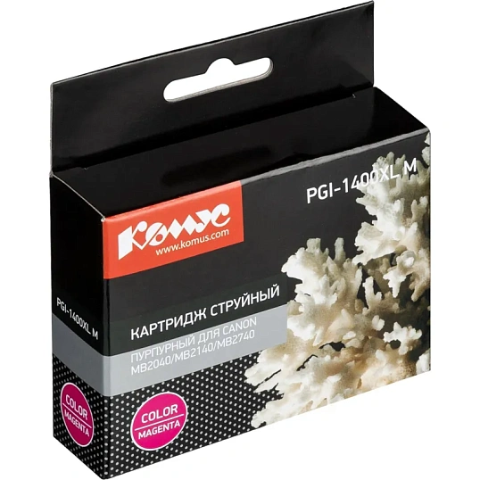 Картридж струйный Комус PGI-1400XL M пур.для Canon MB2040/MB2140/MB2740
