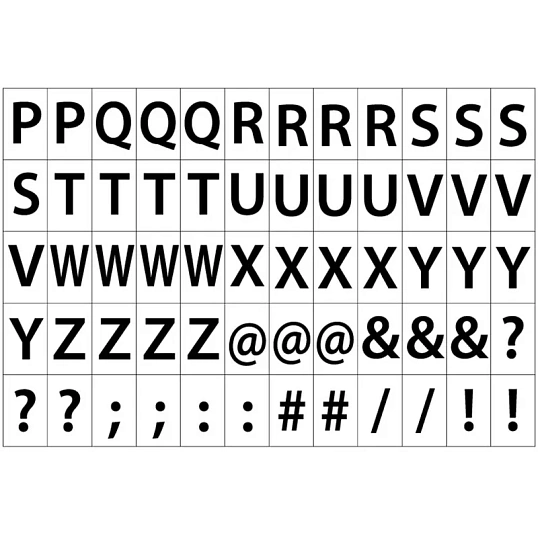 Этикетки самоклеящиеся Английск.алфавит39х23,5 60шт/А4,20л/уп