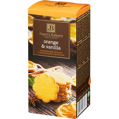 Печенье Janet's Bakery итальянское с апел. и ванилью 130г