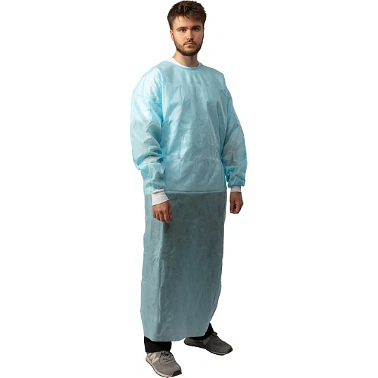 Халат хирург. стер., L (50-52), Стандарт+, (пл 40, смс) 1шт./уп