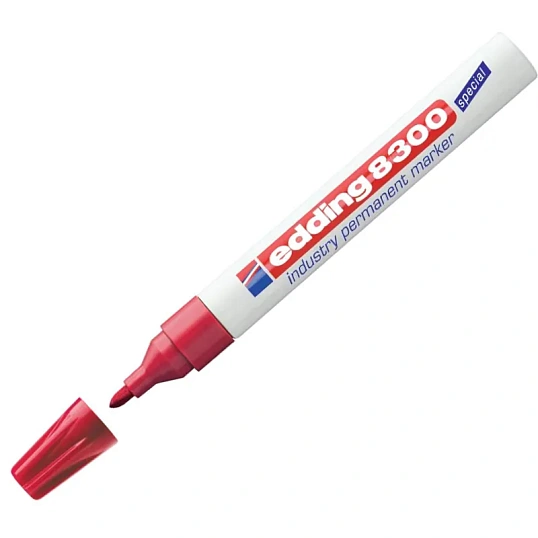 Маркер для агрессивной среды EDDING E-8300/2 красный 1,5-3мм