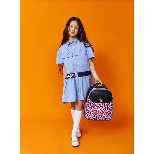 Ранец Комус Класс LEO сиреневый,Basic, 2 отд., эргоном. Спинка