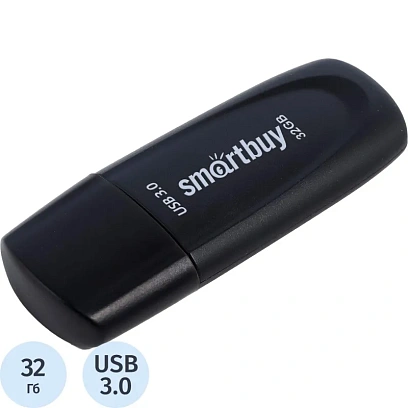 Флеш-память Smartbuy UFD 3.0/3.1 32GB Scout Black (SB032GB3SCK)