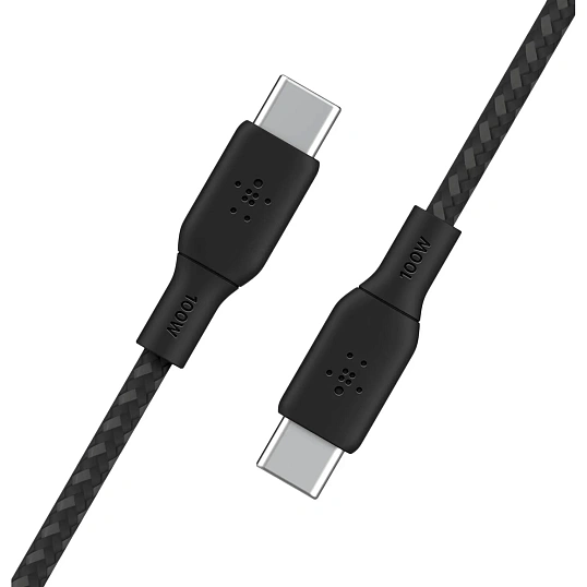 Кабель Belkin (CAB014BT2MBK)BoostCh.100W PD USB-C To USB-C Cable 2м. черный