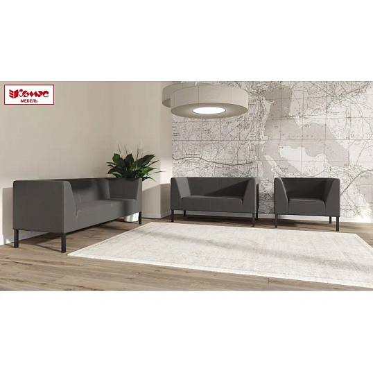 Кресло MV_Комус Мебель_Bonus (Rt1) к/з Or.16/Ec.3001 черн