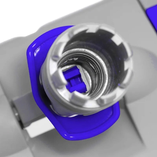 Держатель МОПа универс/зажимы, пластик LuscanProf  50х11см, серый/синий