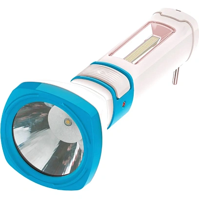 Фонарь светодиодный аккум. КОСМОС 3W LED, бок.пан.,COB 2Вт,3 реж., з/у