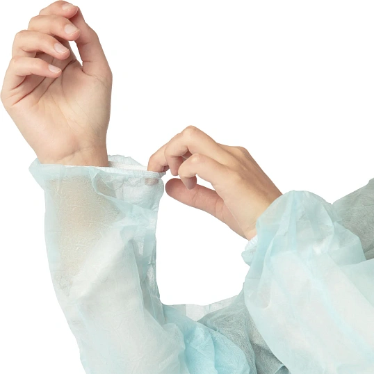 Халат хирург. стер.,рук.резинка,140см,  пл.42 р.XL(52-54) Инмедиз