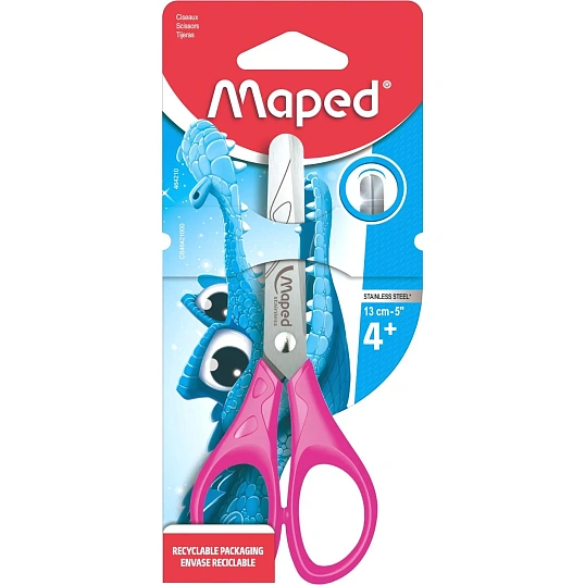 Ножницы Maped ESSENTIALS 130мм,пласт.эргономичн.ручки,ассорти,464210