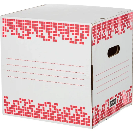 Короб архивный Attache Selection 75мм на 4 папки откр.сбоку