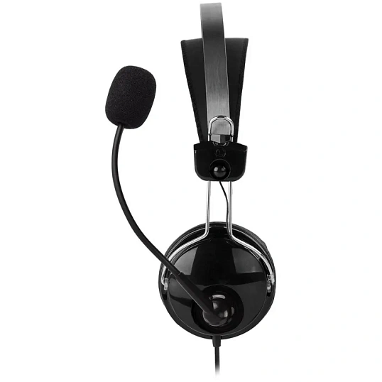 Гарнитура A4Tech (HU-7P) черный 2м накладные USB