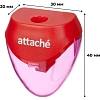 Точилка Attache, 1 отверстие, с контейнером, в ассорт