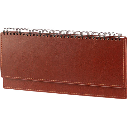 Планинг датированный 2026, коричн, 303х150 мм, 120стр, Agenda