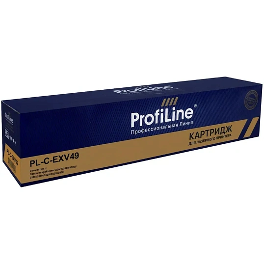 Тонер-картридж ProfiLine C-EXV49 BK (8524B002) чер. для Canon iR-ADV C33xx