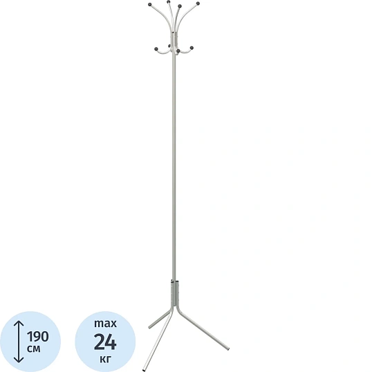 Вешалка KD_напольная Комус Мебель КР-20.4 крючка металлик