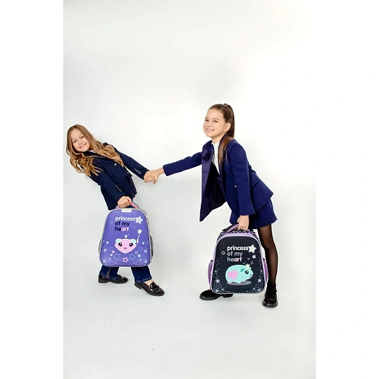 Ранец №1School Light 700г Princess, 2 отд
