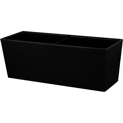 Ящик балконный InGreen Manhattan Cube 40см c дренаж.встав.оникс IG670710028