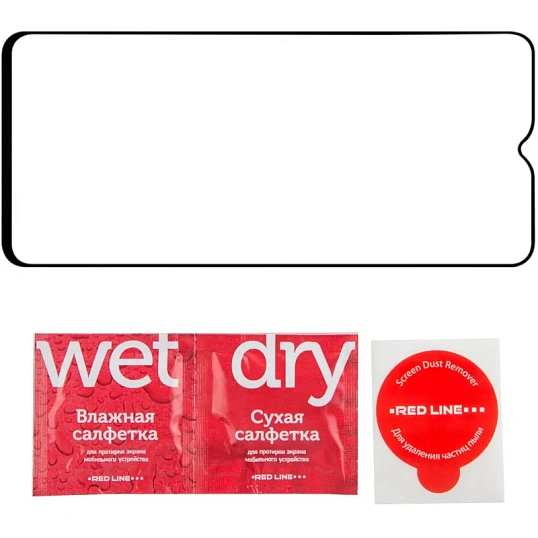 Защитное стекло Red Line Xiaomi Redmi A2+ FULL GLUE черный