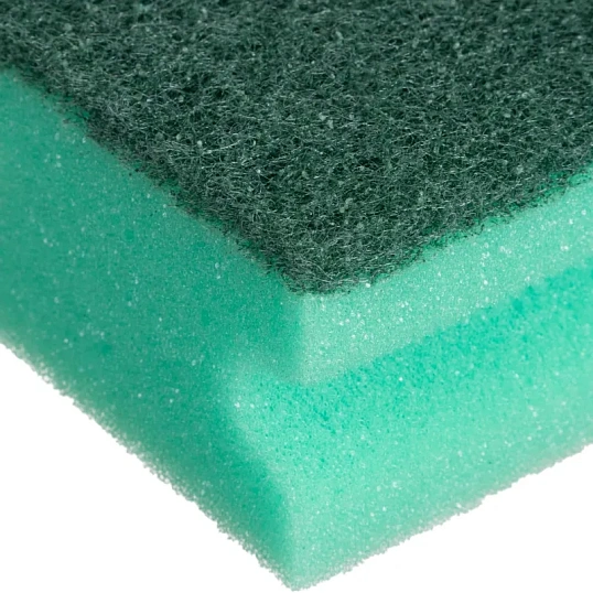 Губки для мытья посуды Т127 д/сложных загрязнений 130х70х45 зеленые 8шт/уп