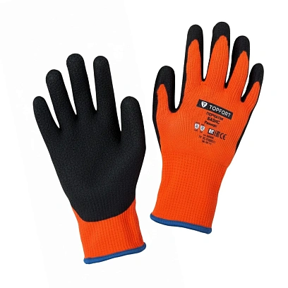 Перчатки TOPFORT ут. с лат. покр. Фриз Базис р. 10