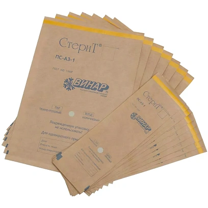 Пакет для стерилизации бум. 600 х 500 мм крафт самокл. 100 шт/уп СтериТ