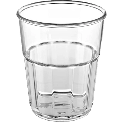 Стакан Олд Фэшн 300 мл. d=80 мм. h=95 мм. поликаб, прозрачн. Гранити 77158