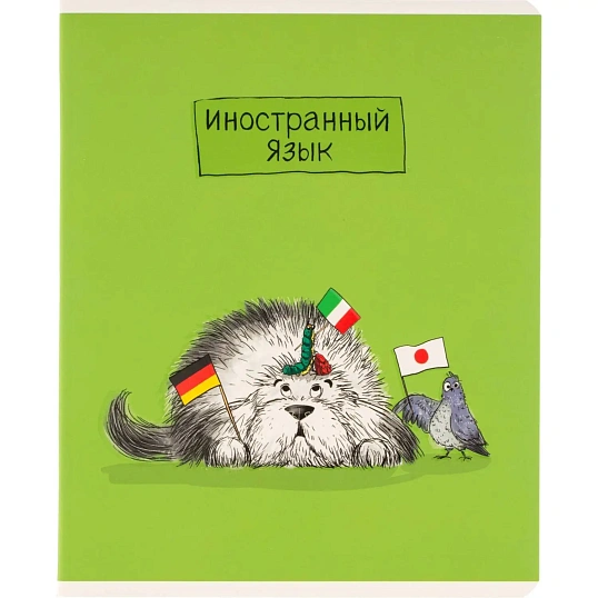Тетрадь предметная ПЁС УЧЁНЫЙ, набор 12 шт.,48л.,А5+,клетка/линия/71450