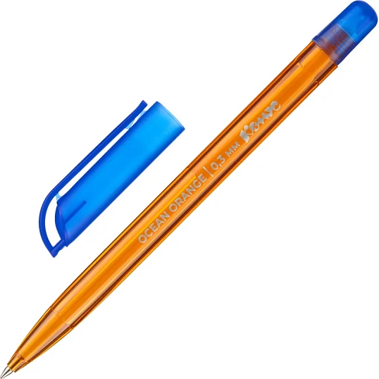 Ручка шариковая неавтомат. Комус Ocean Orange,масл,син,0,3мм,орнж.к,Россия