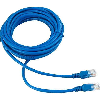 Патч-корд UTP Cablexpert PP10-5M/B кат.5e, 5м, литой, (синий)