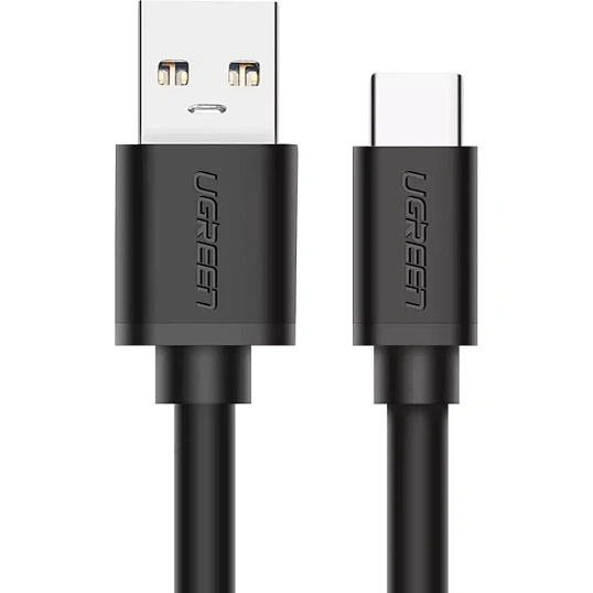 Кабель UGREEN US184 (20882)USB A Male to Type C Male Nickel Plating 1м черн