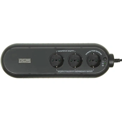 ИБП Powercom WOW 300 165Вт 300ВА черный (WOW-300A-6GG-2440)