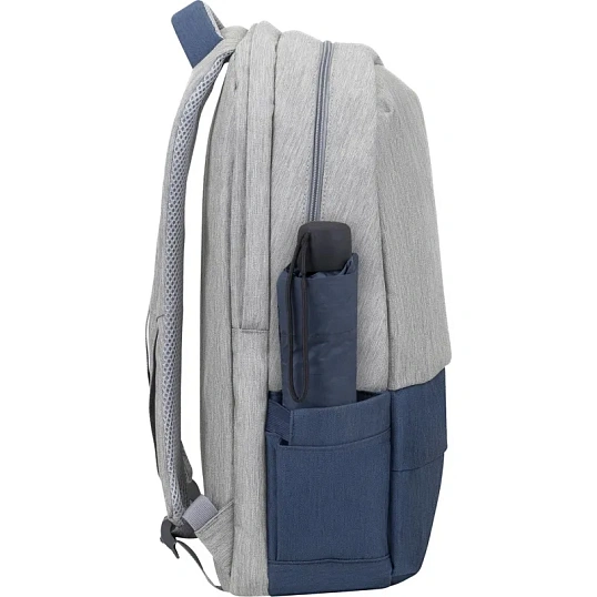 Рюкзак для ноутбука RIVACASE 7567 grey/dark blue 17.3/6