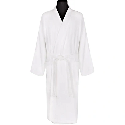 Халат махровый, шалька, размер 60, 400г/м2, белый