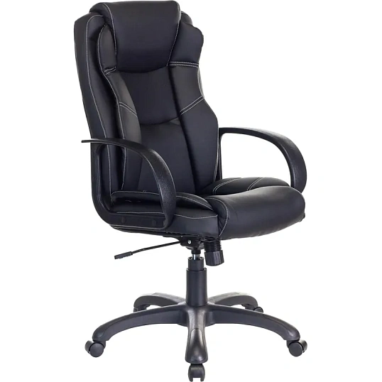 Кресло VB_Бюрократ для руковод CH-839 черный Leather Black эко.кожа пластик