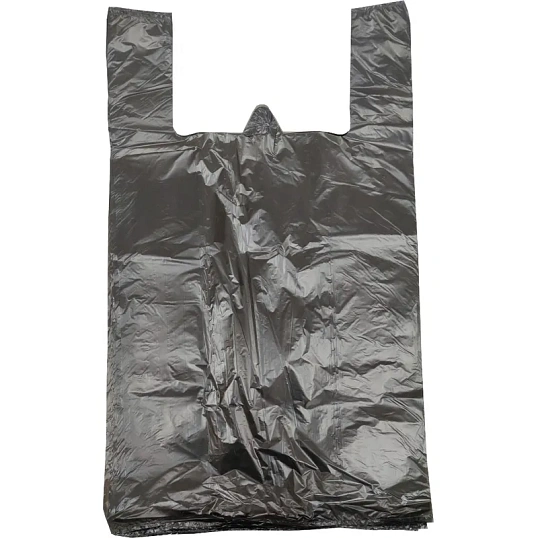 Пакет-майка ПНД 38+20х68 15 мкм 200 шт./уп, черный