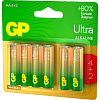 Батарейка GP Ultra AAА, бл/6шт 24AU4/2-2CR6 / 15AUA214/2-2CRSBC6