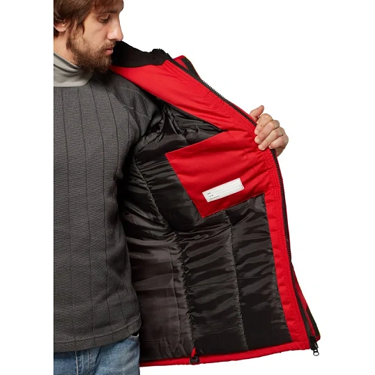 Куртка рабочая зимняя муж з43-КУ крас/сер (р.48-50) 182-188 (серия З)