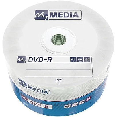 Носители информации DVD-R MyMedia 4.7Gb 16x Pack wrap (50шт/уп) (69200)