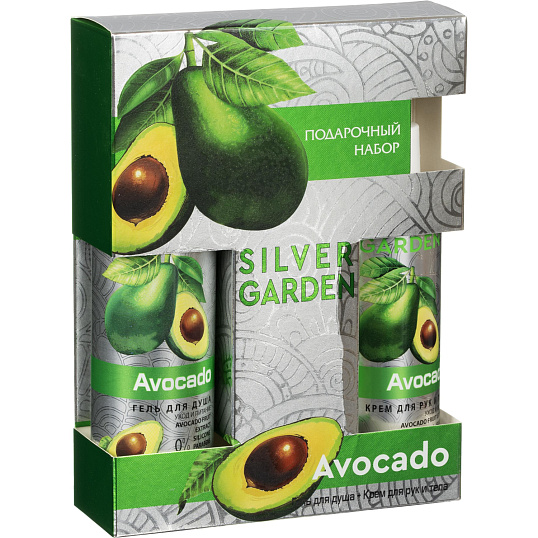 Подарочный набор SILVER GARDEN АВОКАДО Гель д/душа 250 + Крем 200мл