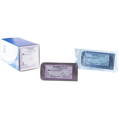 Шовный материал ПОЛИГЛИКОЛИД 5/0 МР 1,с игл 4С-0,4x16 (2-75)75см 20шт/у