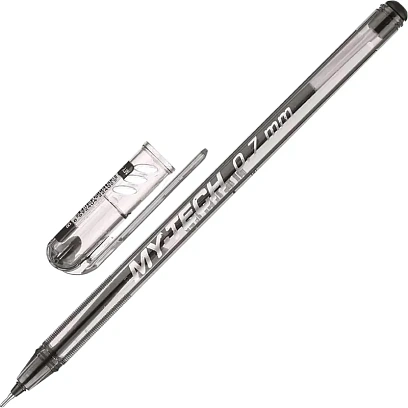 Ручка шариковая неавтомат. PENSAN MY-TECH 0,35мм,масл,черная 2240/25