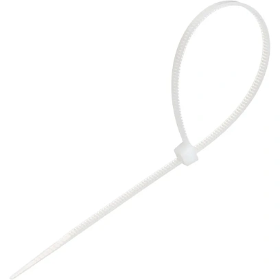 Стяжка (хомут) 200 мм x 3,6 мм,Bigtech BT-CT-200-36-W,нейлон,бел,100 шт/уп