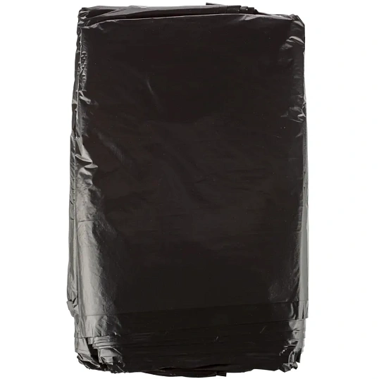 Мешки для мусора ПВД 180л 30мкм 50шт/уп черные 90x110см