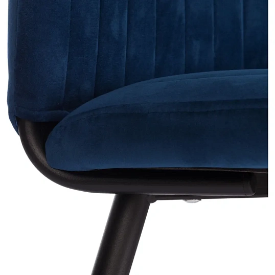 Стул Комус Мебель Fresno велюр, 50х55х93, Blue, (синий)